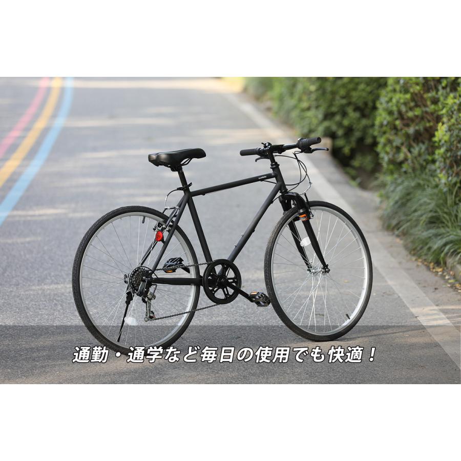 前サスペンション付き 26インチ クロスバイク CR-266SUS 通勤通学に