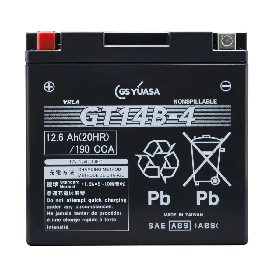 GSユアサ GT14B-4 GSYUASA GSユアサ バイク 用 バッテリー ジーエス
