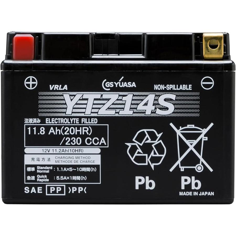 GSユアサ YTZ14S GSユアサ バッテリー YUASA バイク バッテリー 純正品
