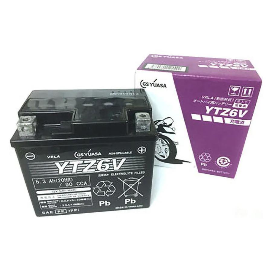 GSユアサ YTZ6V GSユアサ バッテリー GS YUASA VRLA制御弁式 バイク