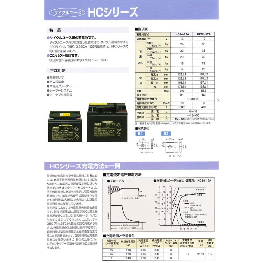 セニアカーバッテリー HC38-12A 2個set スズキ セニアカー(電動カート)用バッテリー 2個セット HC38-12