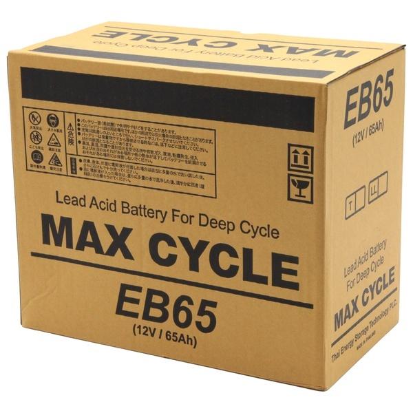 EB65-T ポール端子 MAX CYCLE ディープサイクル バッテリー 蓄電池 純正 送料無料 （一部地域送料加算）｜amcom｜03