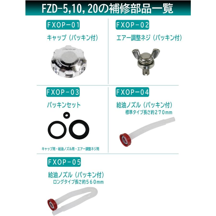 大自工業 FZD-10 メルテック meltec ガソリン携行缶 10L ブルー 消防法