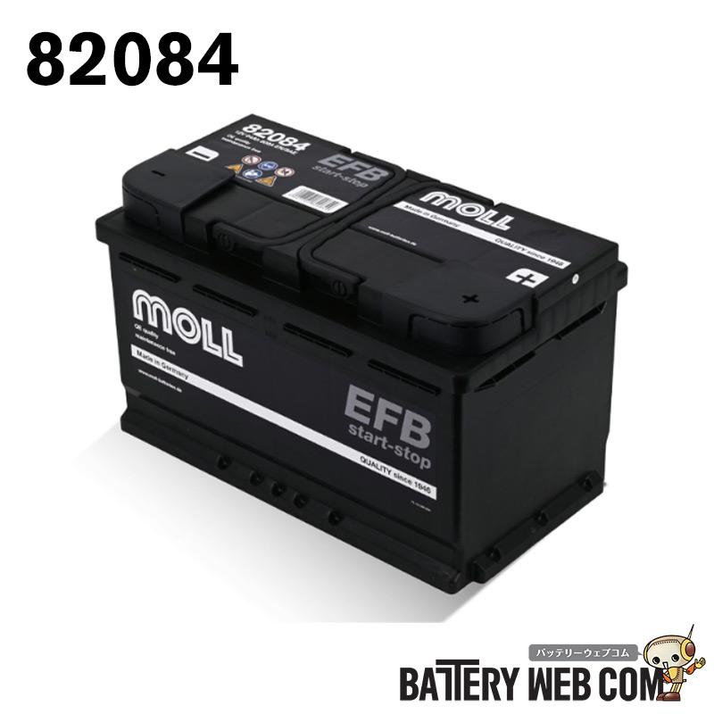 まーみ 82084 モル バッテリー MOLL EFB start-stop 820-84 L4 LN4 旧品番