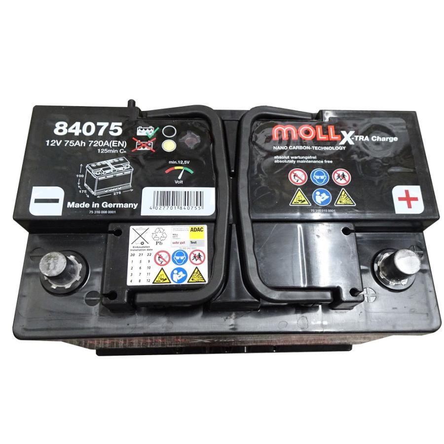 840-75 モル バッテリー MOLL 84075 旧品番 830-75 車 自動車 欧州車