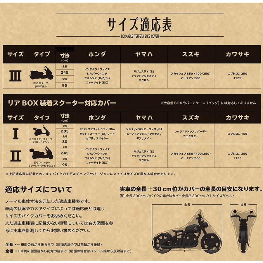 大阪繊維資材 OSS バイクカバー BOX付 ミニバイク 用 I型 雨よけ 防水
