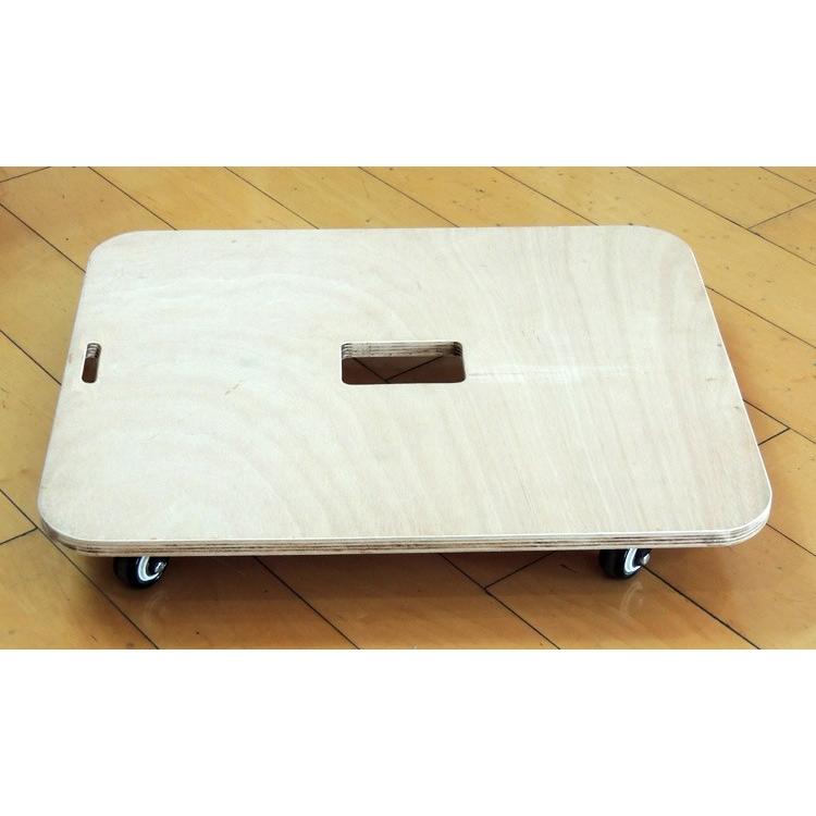 木製 平台車 60×50cm 5台セット 耐荷重150Kg 静音 ベアリング 式 自在