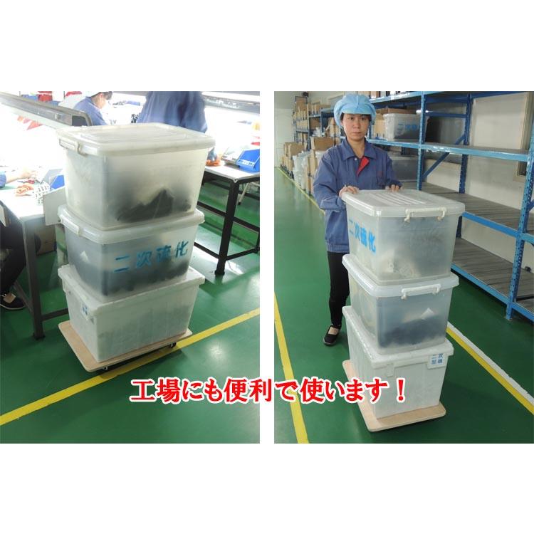 木製 平台車 60×50cm 5台セット 耐荷重150Kg 静音 ベアリング 式 自在 