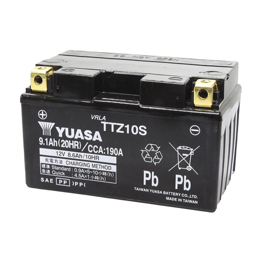 TTZ10S 台湾 ユアサ yuasa バイク バッテリー 液入り充電済 オートバイ 