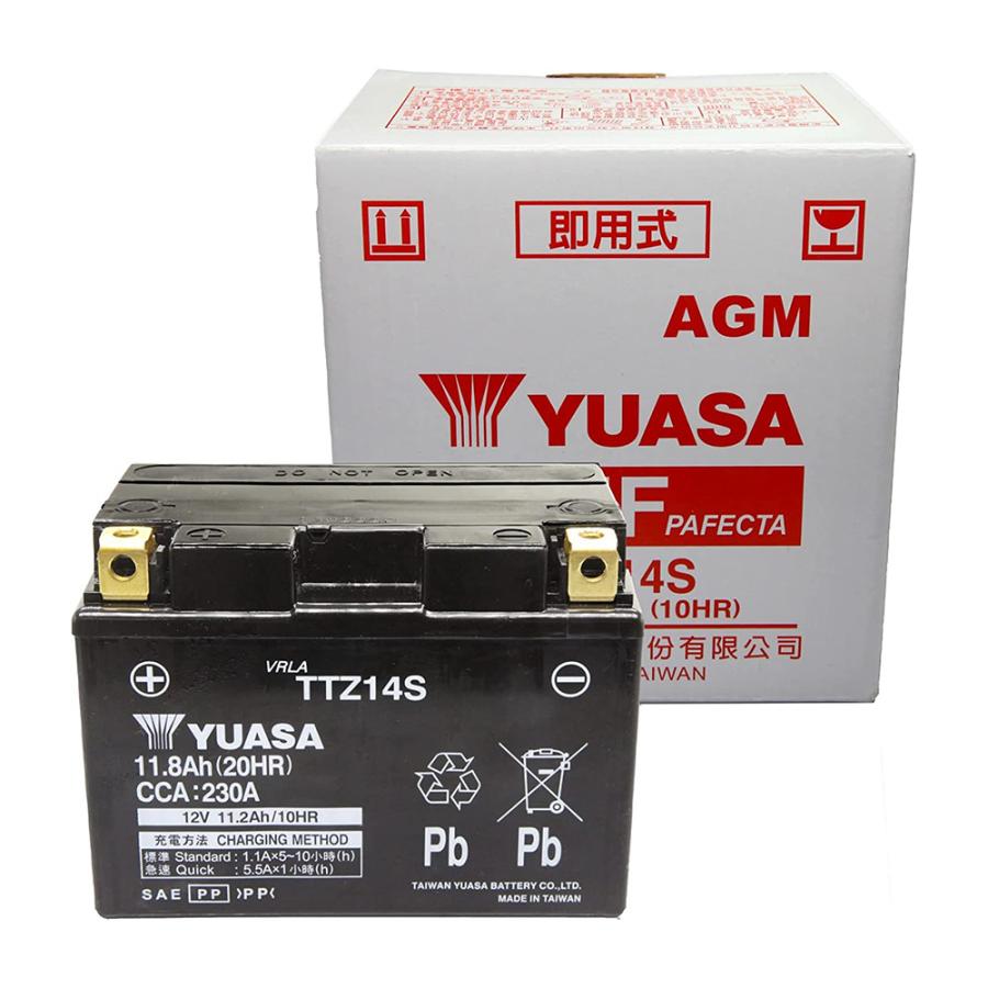 TTZ14S 台湾 ユアサ yuasa バイク バッテリー 液入り充電済 オートバイ