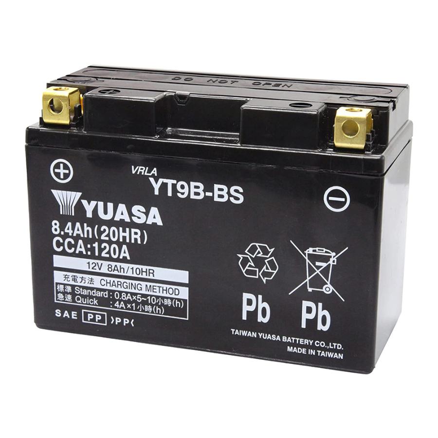 TAIWAN YUASA [台湾ユアサ YT9B-BS Amazon | 台湾ユアサ YT9B-BS シールド型 AGM バイク用バッテリー