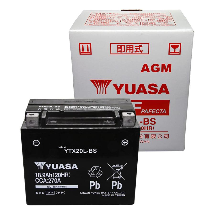 未使用 TAIWANYUASA YTX20L-BS バイク用バッテリー YTX20L-BS 台湾 ユアサ yuasa バイク バッテリー 液入り充電済
