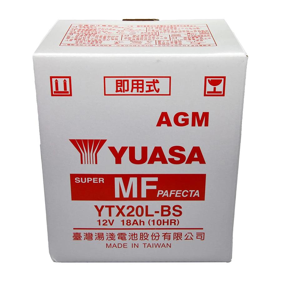 YTX20L-BS 台湾 ユアサ yuasa バイク バッテリー 液入り充電済
