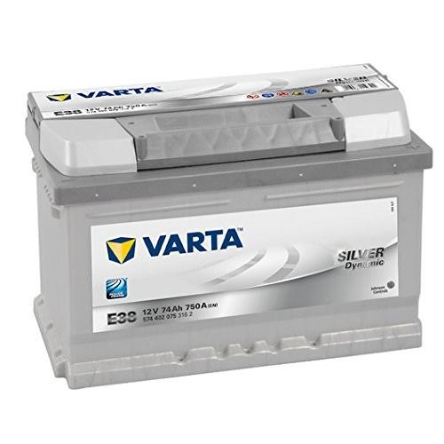 バルタバッテリー VARTA 574-402-075 20時間率容量 74Ah SILVER