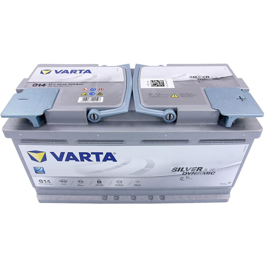  VARTA Battery 595-901-085 G14 AGM Balta Silver