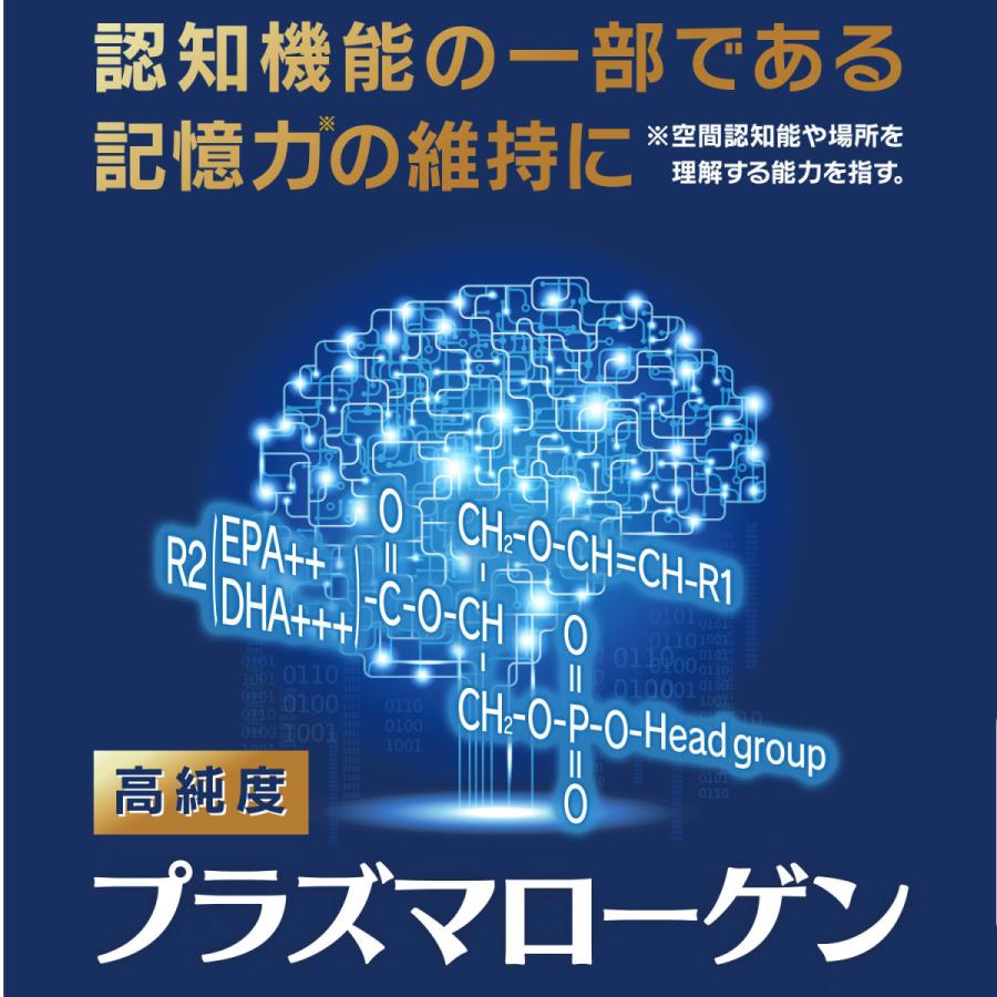 プラズマローゲン 高純度 機能性表示食品（60粒入／約1ヶ月分）3箱