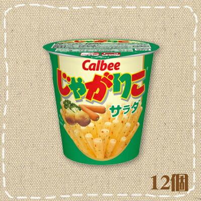 カルビー じゃがりこ サラダ 12個入り×1箱 : あめちゃん 飴の専門卸店