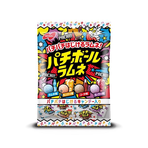 ノーベル製菓 パチボールラムネ ドリンクアソート 60g×1袋 : あめ