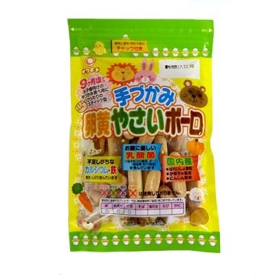 岩本製菓 手づかみ卵黄やさいボーロ 60g 24袋 便利なチャック付き たまごボーロスティックタイプ 24 あめちゃん 飴の専門卸店 通販 Yahoo ショッピング