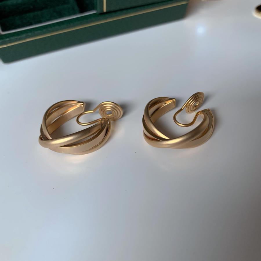 イヤリング 痛くない 40代 50代 フープ 大ぶり 大きめ ノンホールピアス ピアス見え ゴールド クリップ シリコンカバー 30代 レディース |  | 03