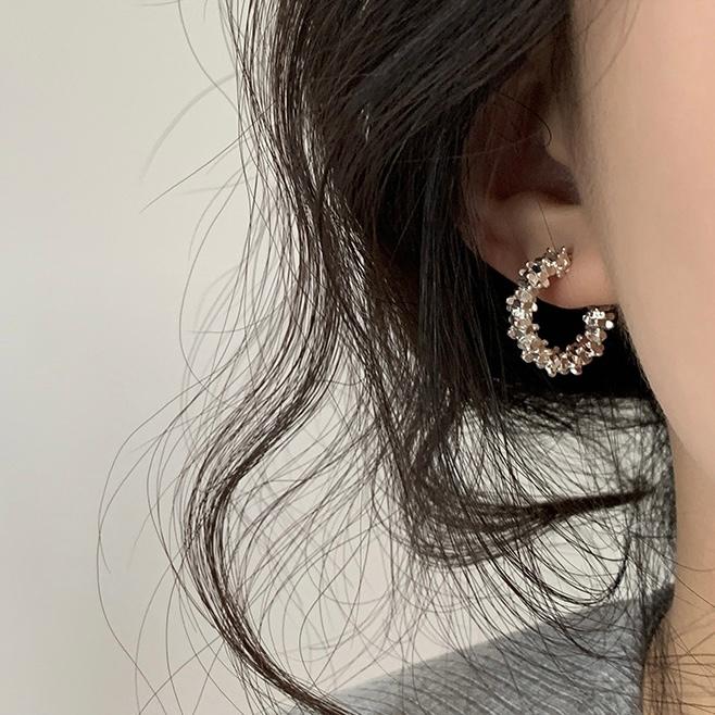 イヤリング 痛くない 40代 50代 フープ ノンホール ピアス見え ゴールド シルバー クリップ シリコンカバー レディース |  | 08