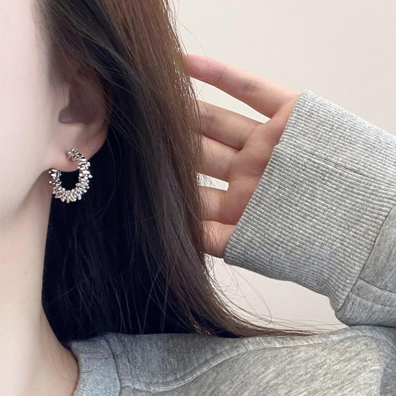 イヤリング 痛くない 40代 50代 フープ ノンホール ピアス見え ゴールド シルバー クリップ シリコンカバー レディース |  | 12