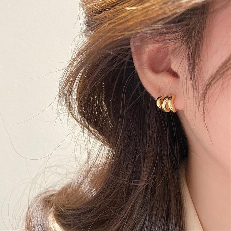 イヤリング 痛くない 40代 50代 フープ ノンホールピアス ピアス見え ゴールド シルバー クリップ シリコンカバー 30代 レディース メンズ |  | 10