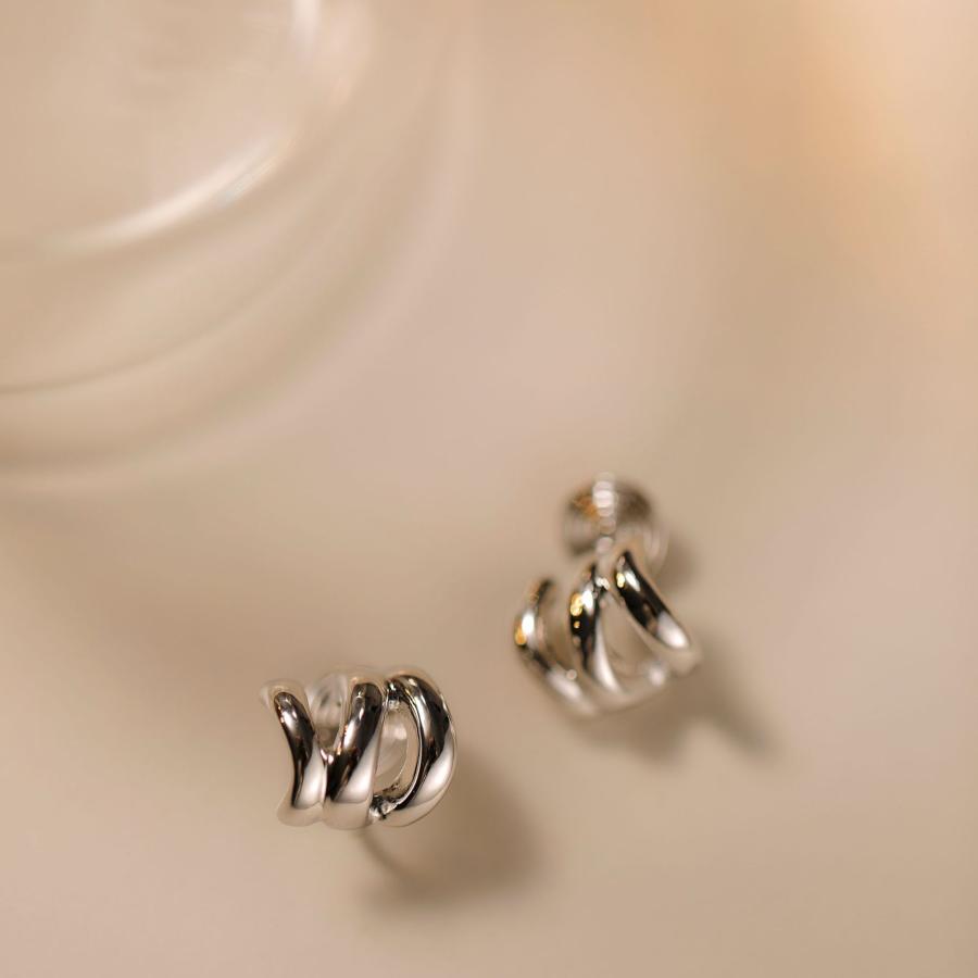 イヤリング 痛くない 40代 50代 フープ ノンホールピアス ピアス見え ゴールド シルバー クリップ シリコンカバー 30代 レディース メンズ |  | 06