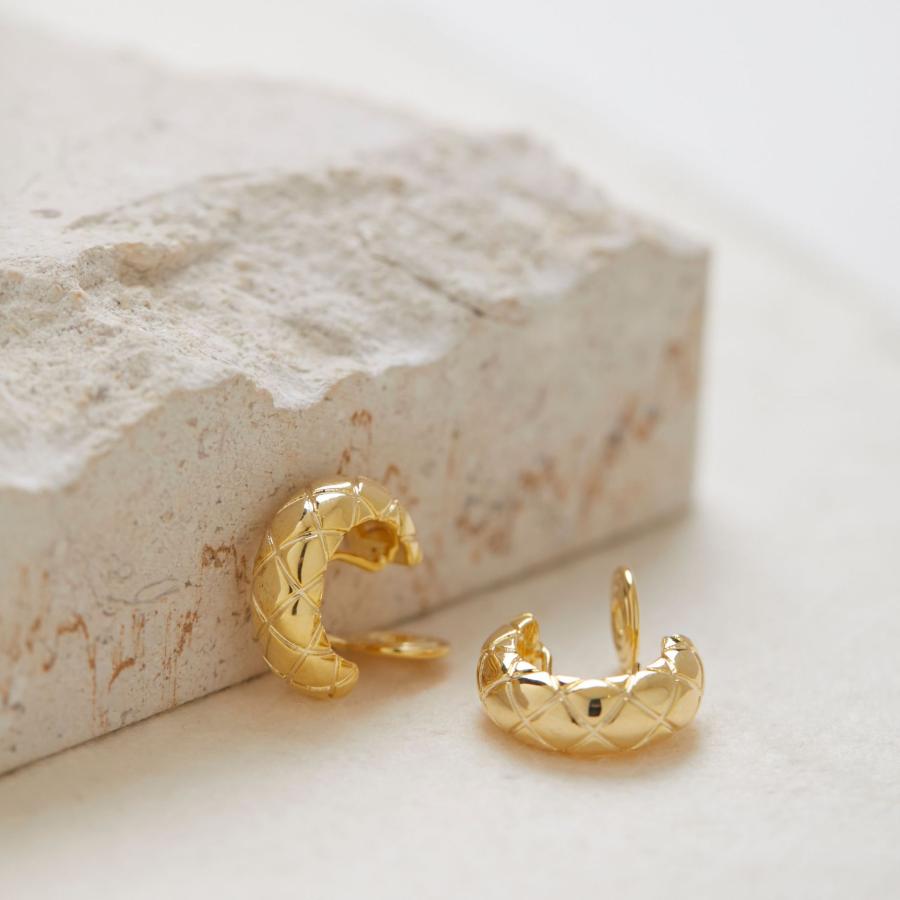 イヤリング 痛くない 40代 50代 フープ ノンホール ピアス見え ゴールド シルバー クリップ シリコンカバー 30代 レディース メンズ |  | 01