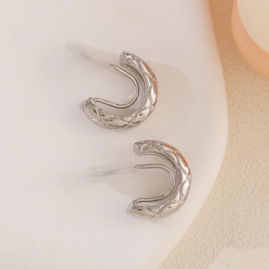 イヤリング 痛くない 40代 50代 フープ ノンホール ピアス見え ゴールド シルバー クリップ シリコンカバー 30代 レディース メンズ |  | 09