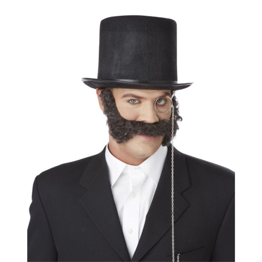 ダークブラウン カール もみあげと口ひげのセット 19世紀マトンチョップ ハロウィン ウィッグ Hw16 Mk05 C アメリカンコスチュームyahoo 店 通販 Yahoo ショッピング