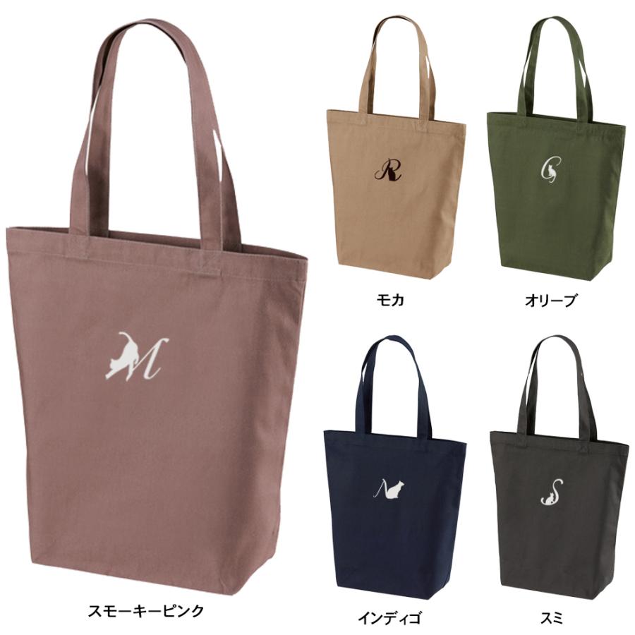 ネコ 猫 キャンバス トートバッグ イニシャル 文字 刺繍 大人可愛い ねこ アルファベット バイカラー 名入れ エコバッグ コットンバッグ Org Tbc 010 アニマルモチーフshop Redbee 通販 Yahoo ショッピング