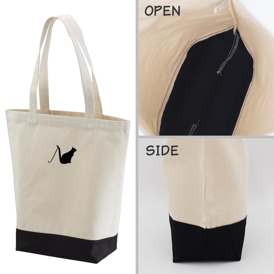 ネコ 猫 キャンバス トートバッグ イニシャル 文字 刺繍 大人可愛い ねこ アルファベット バイカラー 名入れ エコバッグ コットンバッグ Org Tbc 010 アニマルモチーフshop Redbee 通販 Yahoo ショッピング