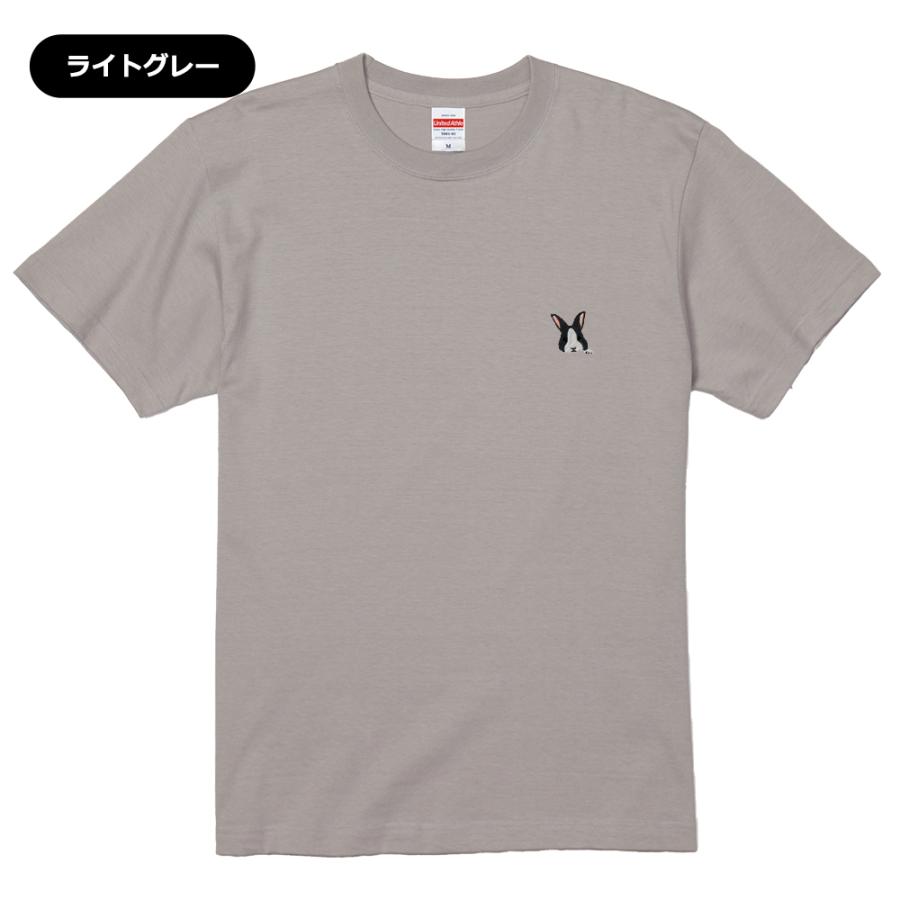 うさぎ ウサギ 刺繍 半袖 Tシャツ ユニセックスサイズ ワンポイント刺繍 ポケットデザイン かわいい ダッチ セーブルポイント ロップイヤー Org Tr 001 アニマルモチーフshop Redbee 通販 Yahoo ショッピング