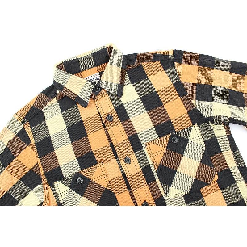 ヒューストン ブロックチェック ビエラシャツ 40958 HOUSTON BLOCK CHECK VIYELLA SHIRT｜amekajishop-klax-on｜11