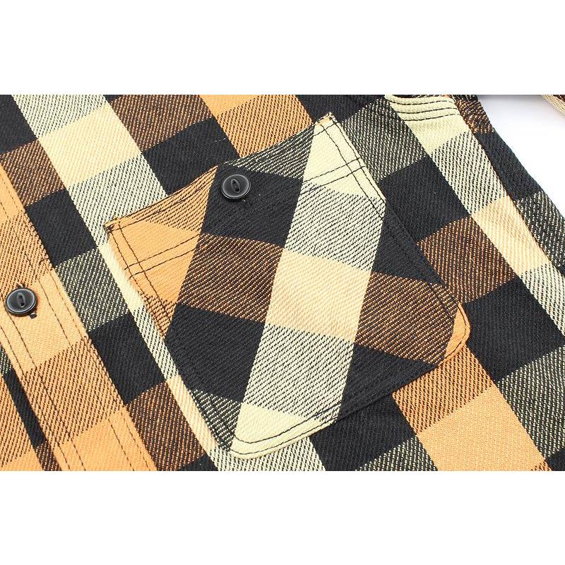 ヒューストン ブロックチェック ビエラシャツ 40958 HOUSTON BLOCK CHECK VIYELLA SHIRT｜amekajishop-klax-on｜12