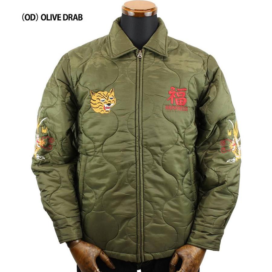 【良品】HOUSTON キルティング　中綿　ベトナムジャケット　L HOUSTON キルティング中綿ベトナムジャケット ベトジャン