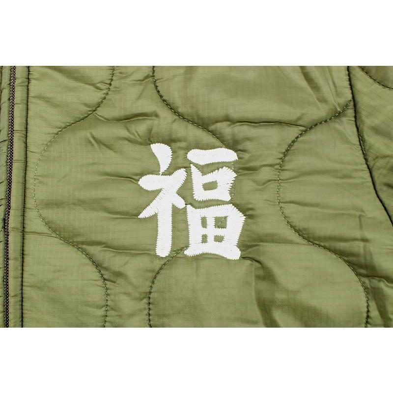 【良品】HOUSTON キルティング　中綿　ベトナムジャケット　L HOUSTON キルティング中綿ベトナムジャケット ベトジャン