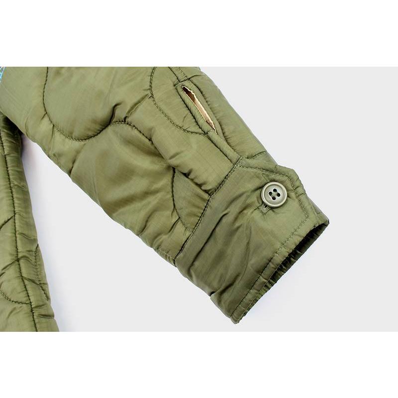 【良品】HOUSTON キルティング　中綿　ベトナムジャケット　L HOUSTON キルティング中綿ベトナムジャケット ベトジャン