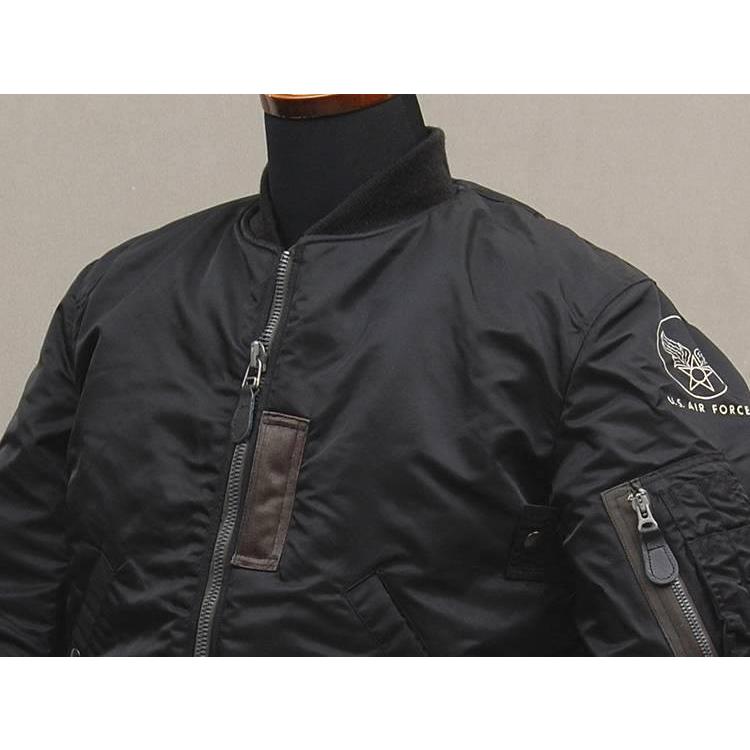 美品/希少✨バズリクソンズ　フライトジャケット　MA-1 ブラック　36 BUZZ RICKSON'S バズリクソンズ MA-1 フライトジャケット