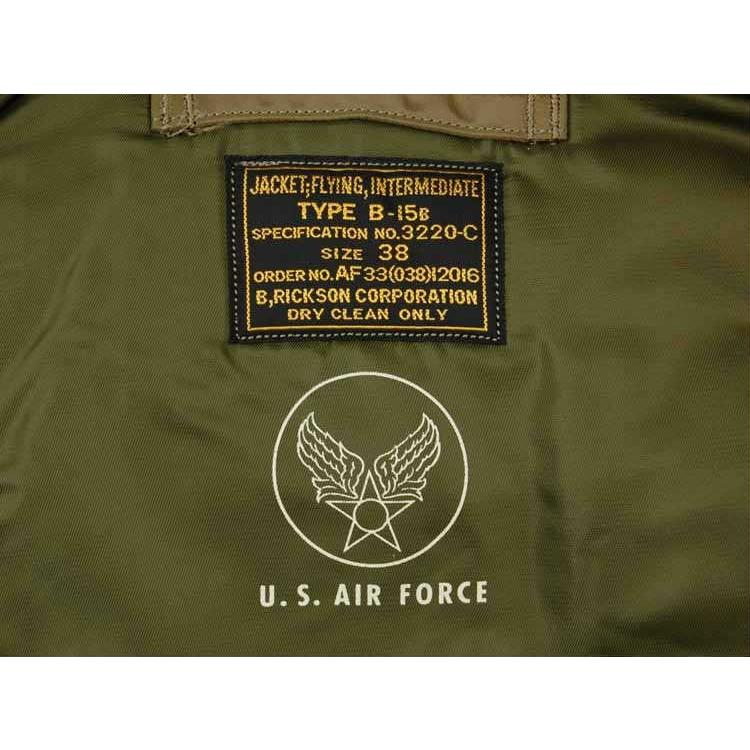 BUZZ RICKSON'S バズリクソンズBUZZ フライトジャケット TYPE B-15B「B
