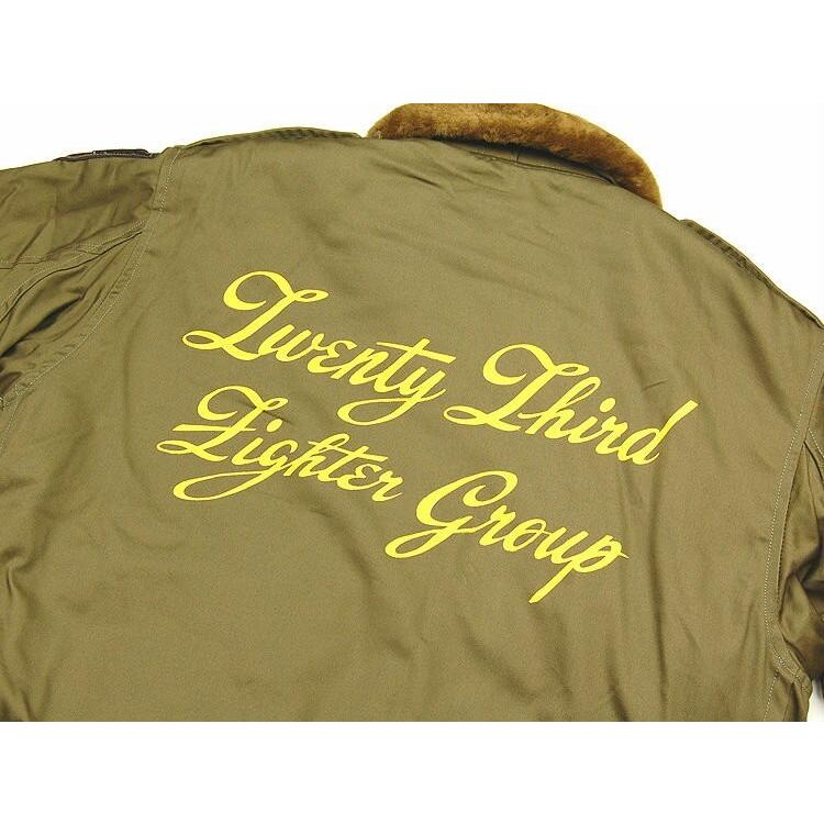 新作マット・カーペット バズリクソンズBUZZ RICKSONS　フライトジャケット TYPE B-10 ラフウェア実名復刻「23rd FTR GROUP 如虎添翼」BR14189/ミリタリー/東洋エンタープライズ 【EIM8849969932】(30888円)