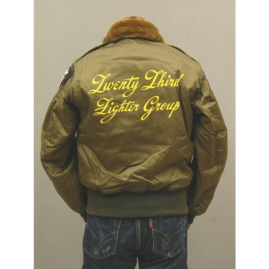 新作マット・カーペット バズリクソンズBUZZ RICKSONS　フライトジャケット TYPE B-10 ラフウェア実名復刻「23rd FTR GROUP 如虎添翼」BR14189/ミリタリー/東洋エンタープライズ 【EIM8849969932】(30888円)