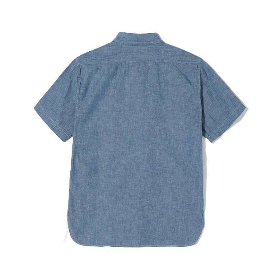 BUZZ RICKSON'Sバズリクソンズ半袖ワークシャツ（L）　BR35856 BUZZ RICKSON'S バズリクソンズ ブルー シャンブレー 半袖 ワーク
