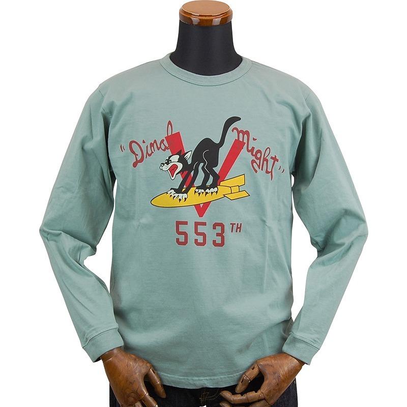 BUZZ RICKSON'S バズリクソンズ ロングTシャツ「553th BOMB. SQ
