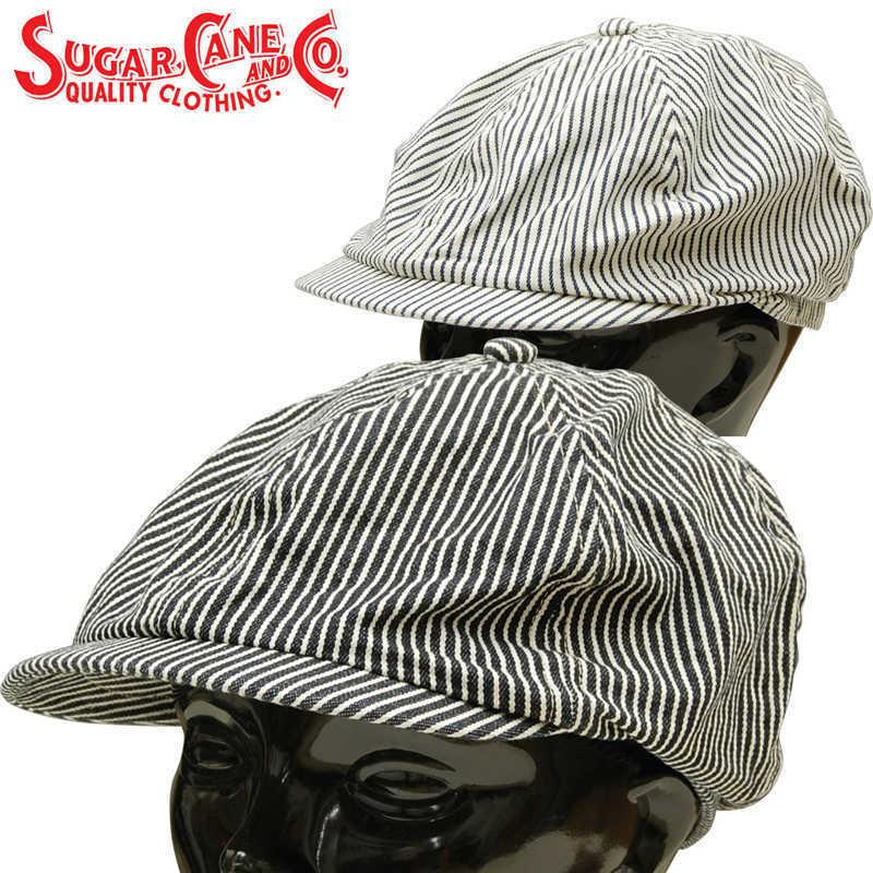 SUGAR CANE シュガーケーン HICKORY STRIPE APPLEJACK CAP ヒッコリー