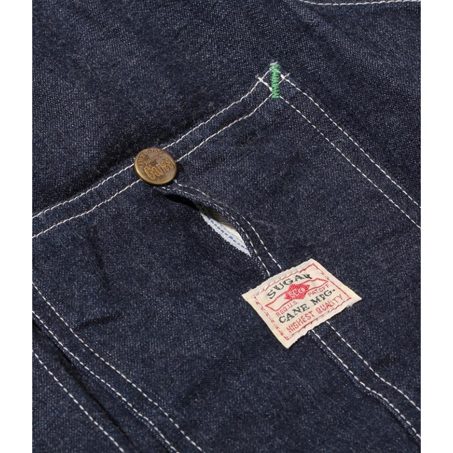 SUGAR CANE デニムワークコート SC14371 L〜XL相当 SUGAR CANE(シュガーケーン)11oz.BLUE DENIM WORK COAT・ブルーデニム