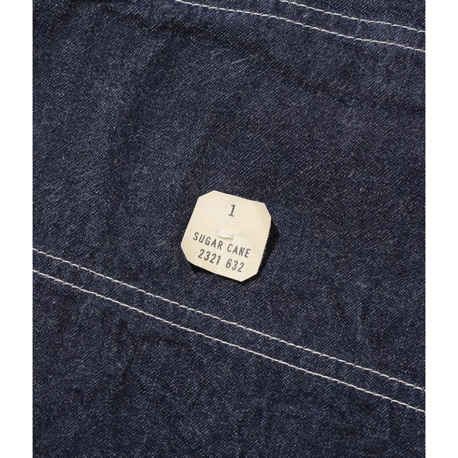 SUGAR CANE デニムワークコート SC14371 L〜XL相当 SUGAR CANE(シュガーケーン)11oz.BLUE DENIM WORK COAT・ブルーデニム