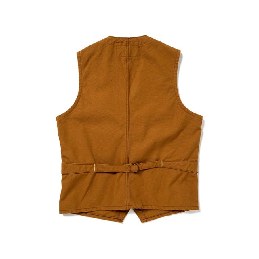トップス SUGAR CANE SC14375 BROWN DUCK WORK VEST シュガーケーン SUGARCANE ブラウンダック ワークベスト SC14375