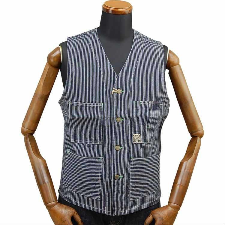 シュガーケーン　sugar cane インディゴ　ベスト シュガーケーンライト SUGAR CANE LIGHT SC13735 T/C INDIGO CORDUROY